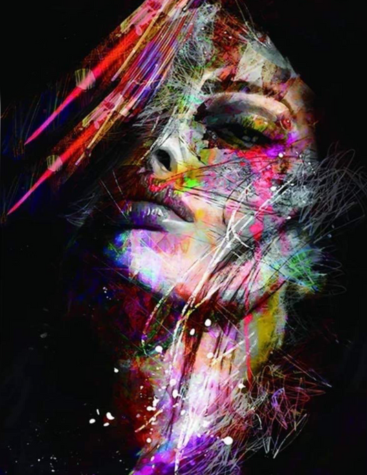 Beauty graffiti print